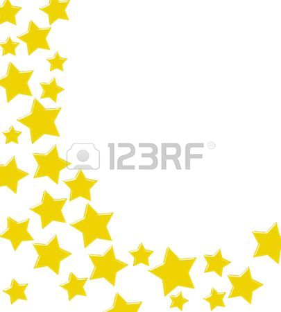 405x450 Gold Stars Making A Border On A White Background, Winning Gold