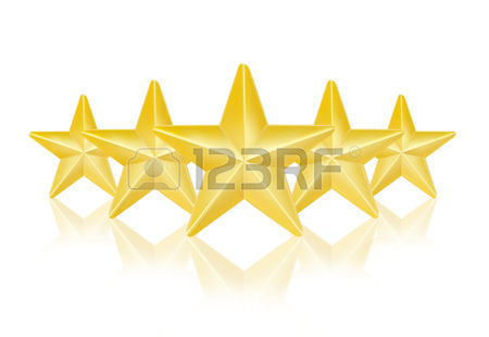 450x310 Three Gold Stars On White Background Stock Photo, Picture