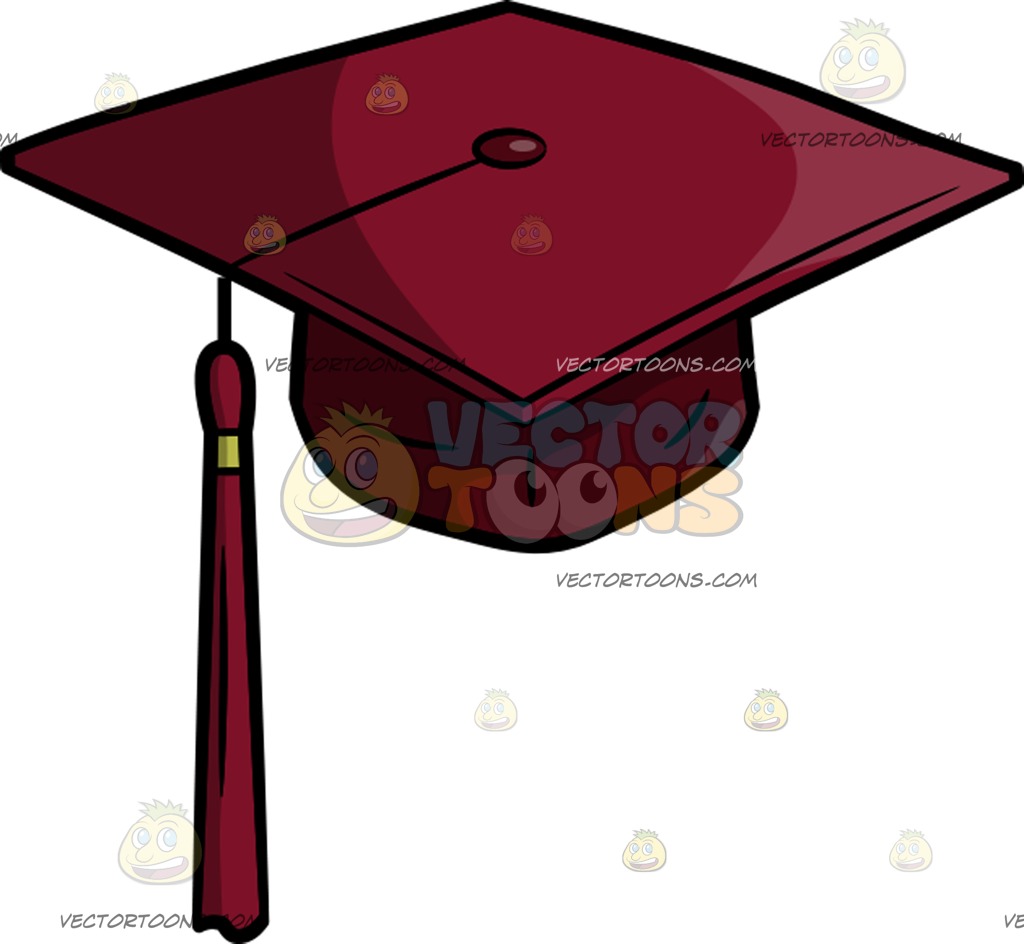 1024x944 A Senior Year Graduation Cap Cartoon Clipart