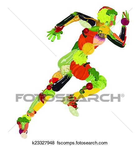 450x470 Clip Art Of Healthy Lifestyle K23327948