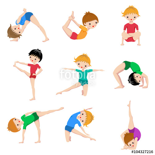 500x500 Gym Sketch Exercices Poster, Kids Yoga Poses, Gymnastics, Healthy