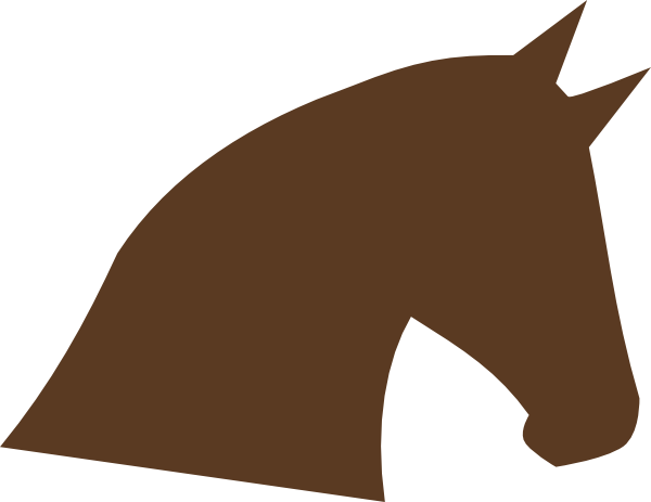 600x463 Horse Head Silhouette Clip Art