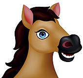 170x161 Horse Head Cartoon
