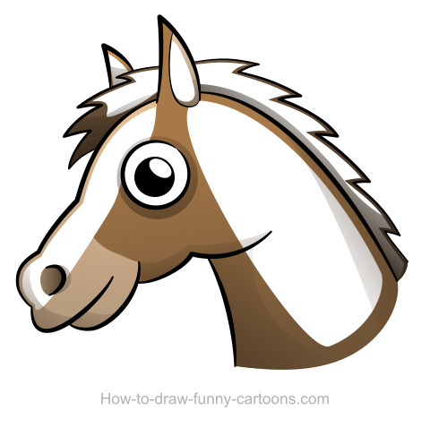 480x478 Horse Head Drawing (Sketching + Vector)