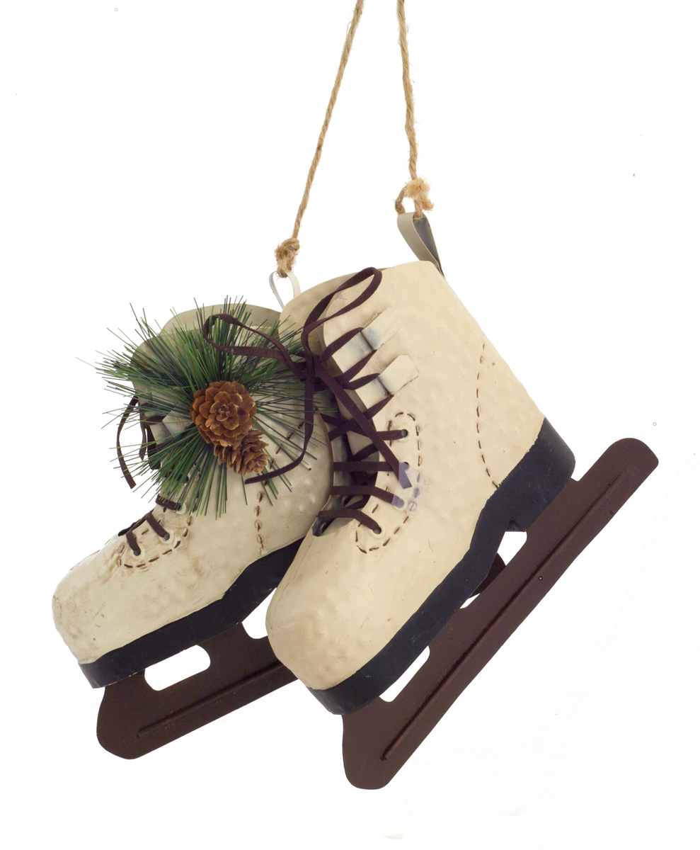 989x1200 Ice Skates With Pine Accent