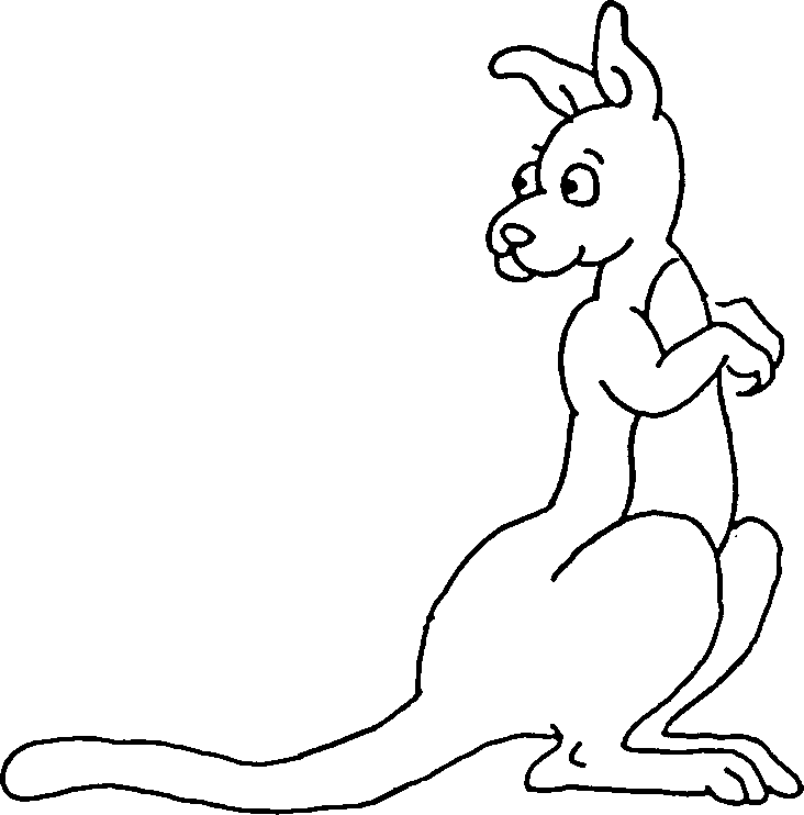 732x742 Clip Art Kangaroo Clipart Image 3 2