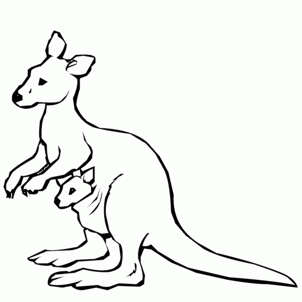1024x1024 Kangaroo Picture To Color Free Download Clip Art Free Clip Art