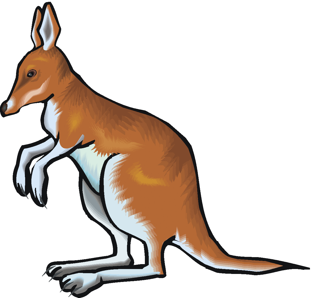 1200x1152 Kangaroo Clip Art Free Clipart Images 8