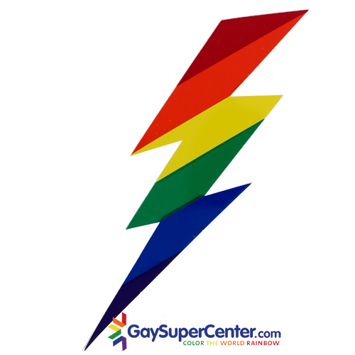 500x500 Rainbow Lightning Bolt Clipart