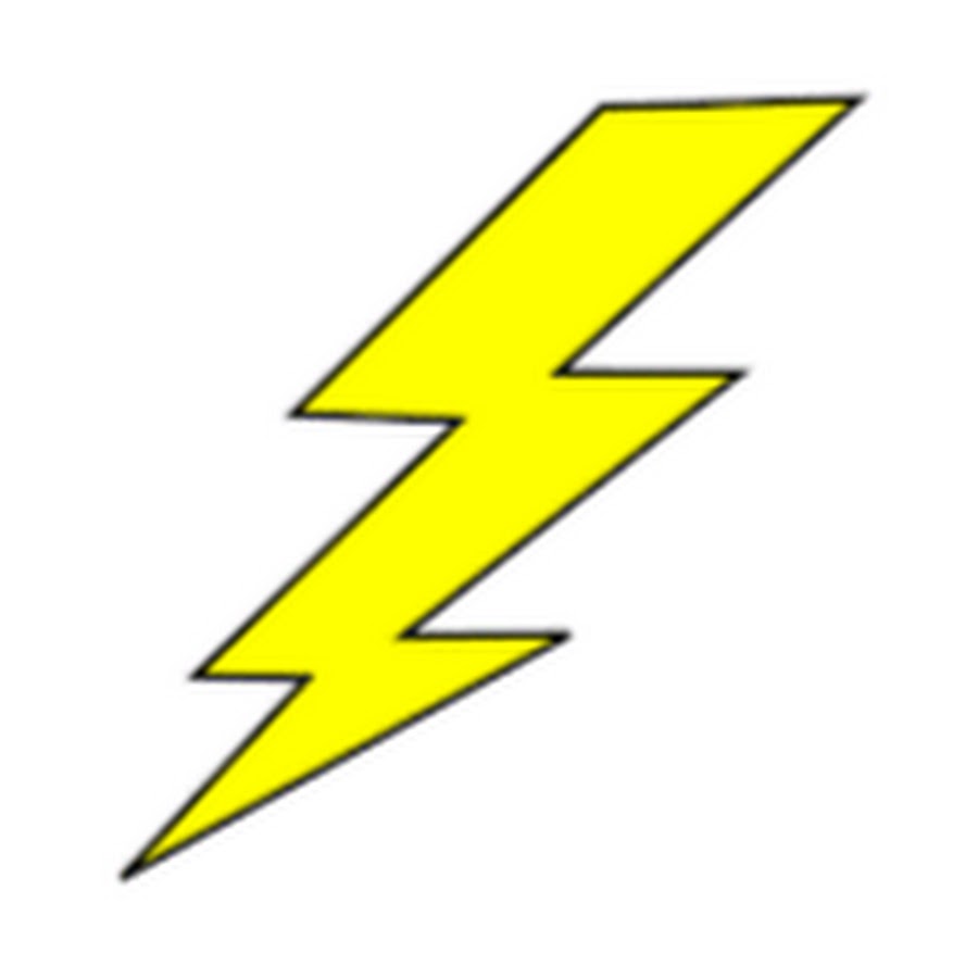 900x900 Yellow Lightning Bolt Clipart
