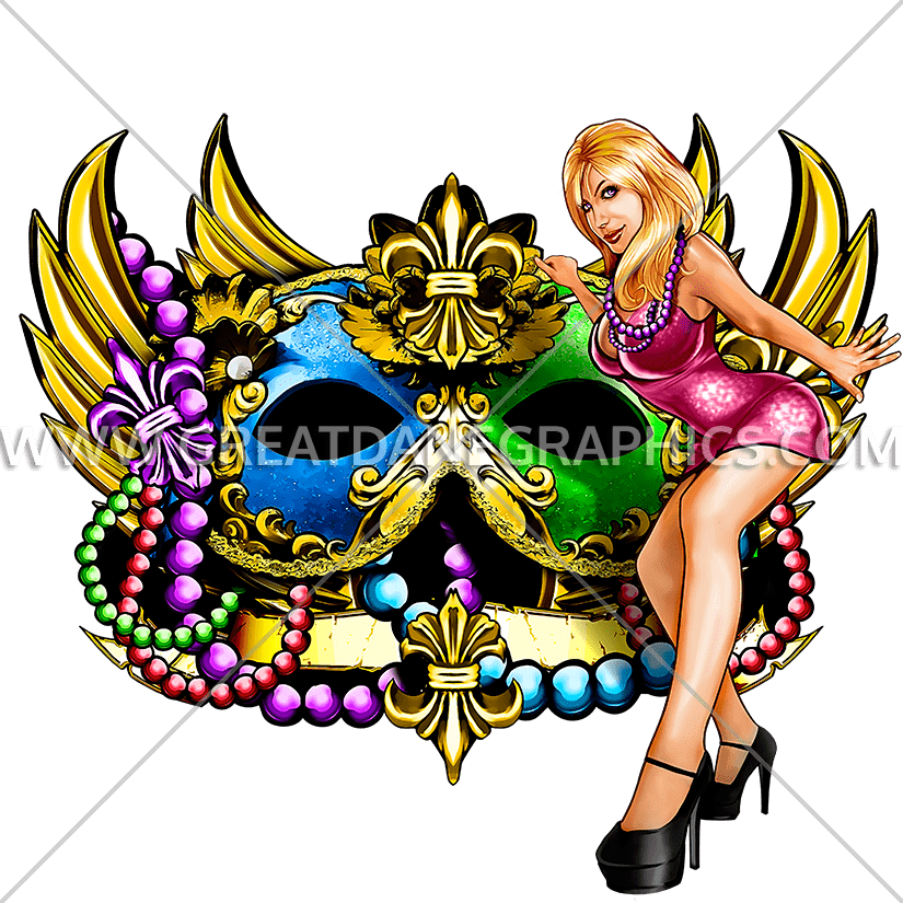 825x825 Mardi Gras Party Production Ready Artwork For T Shirt Printing