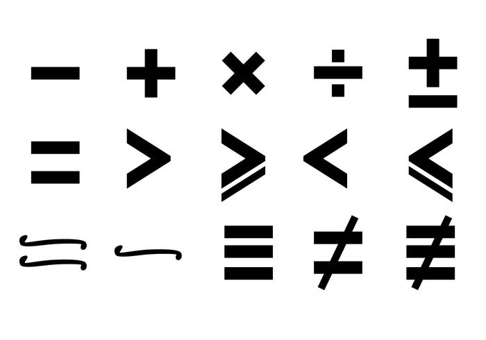 700x490 Math Symbols Free Vector Art
