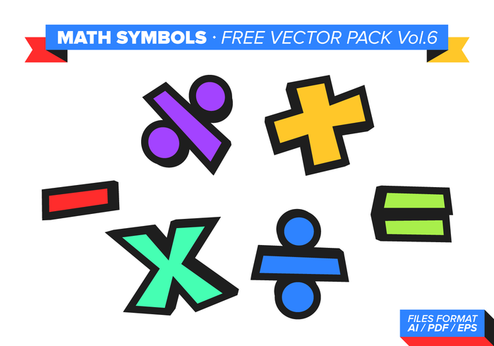 700x490 Math Symbols Free Vector Pack Vol. 6
