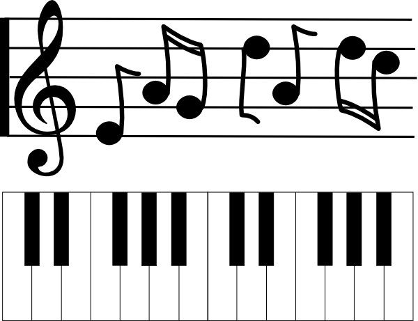 600x461 Music Staff Free Clipart