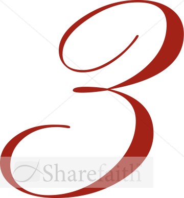 360x388 Fancy Numbers Clipart