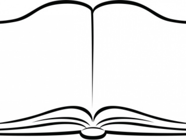 640x480 Book Clipart Black And White Image 73 Open Books Clipart Within