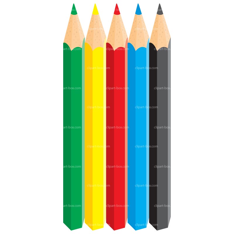 800x800 Colored Pencils Clipart Clipart Panda