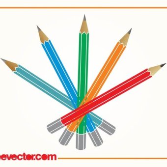 340x340 29 Colored Pencils Clipart Vectors Download Free Vector Art