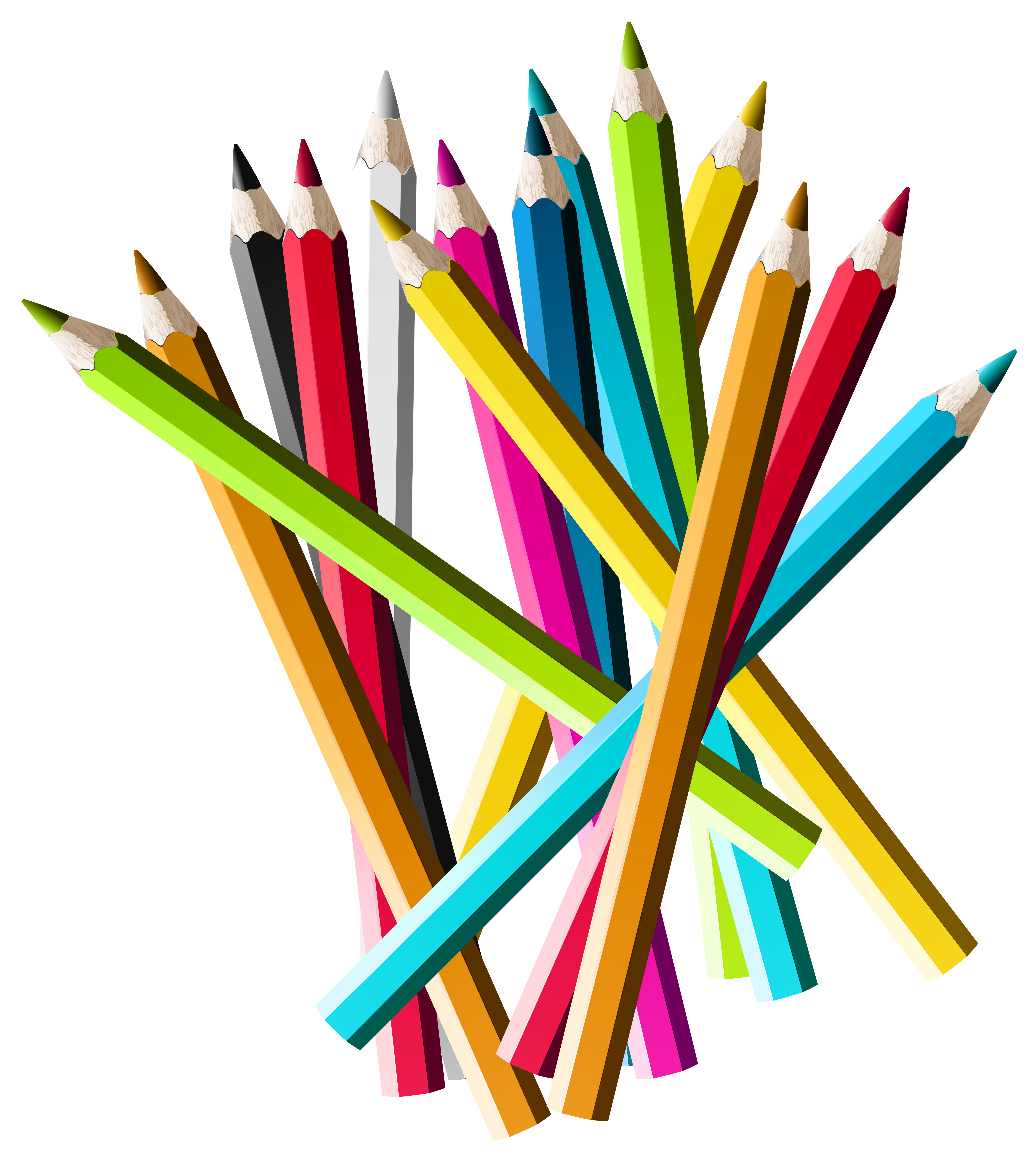5579x6273 Colorful Pencils Png Clipart Pictureu200b Gallery Yopriceville