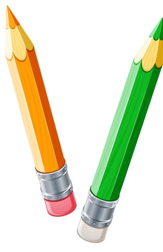 325x500 Two Pencils Clipart