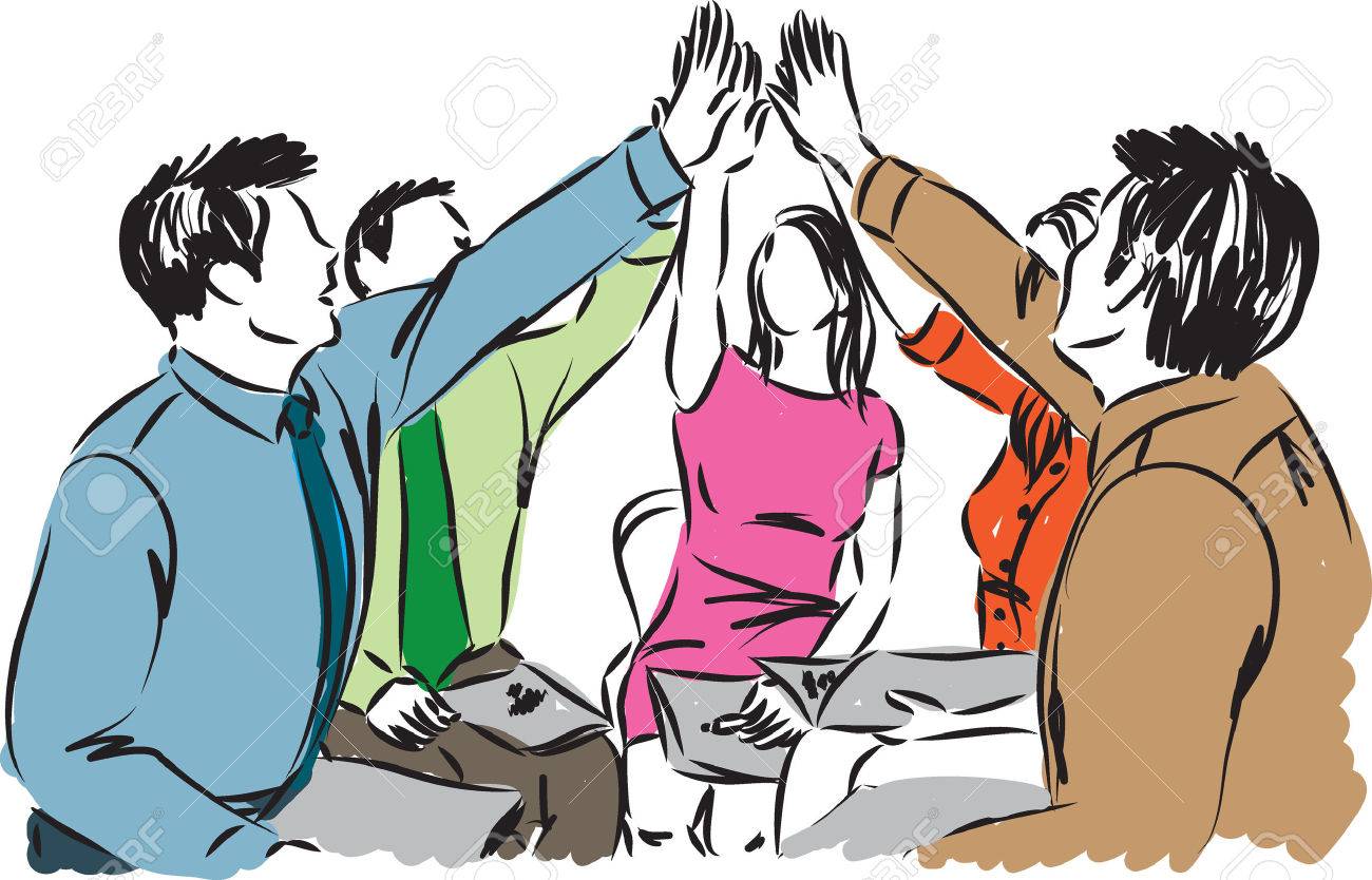 1300x834 Business Team Work People Illustration Royalty Free Cliparts