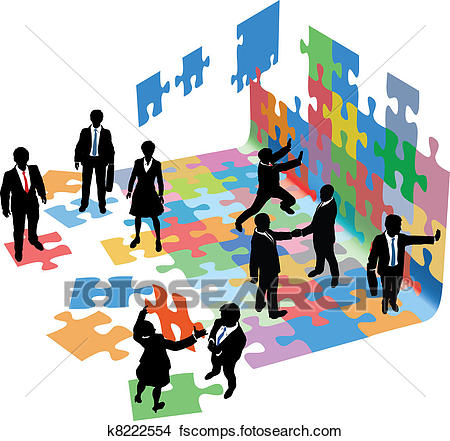 450x441 Clip Art Of People Work Together Technology Business Plan K6908667