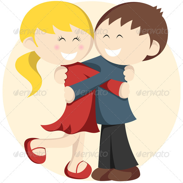 590x590 Hugging Kids By Arleevector Graphicriver
