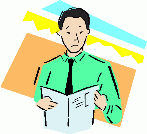 490x447 Clipart Of People Reading