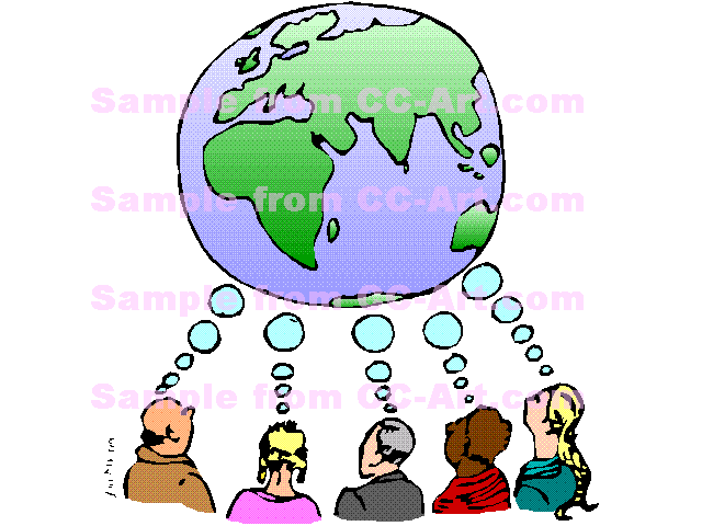 640x480 Global People Thinking Together About The Earth