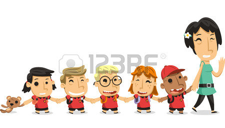 450x257 Kindergarten Preschool Children Walking Holding Hands With Teacher