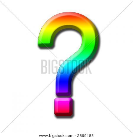 450x470 Rainbow Question Marks An Illustrated Question Mark By Rainbow