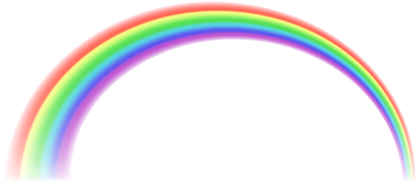 600x263 Rainbow Png Transparent Free Clip Art Rainbows