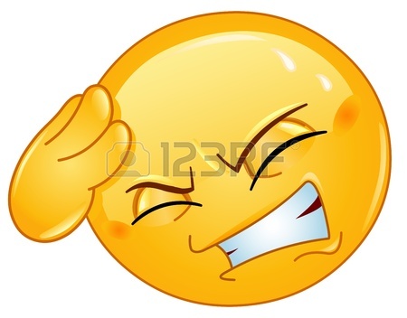 450x352 Depressed And Sad Emoticon With Hands On Face Royalty Free