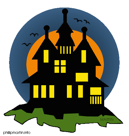 426x450 Haunted School Clipart