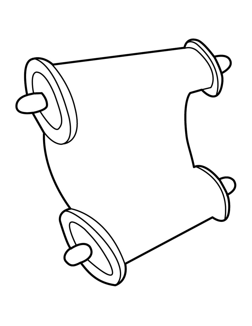 830x1074 Paper Scrolls Clipart