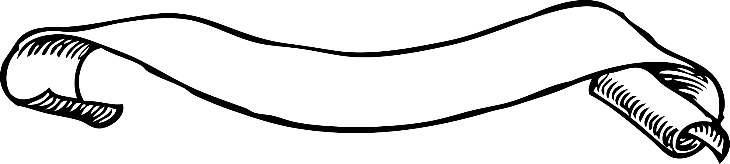 2400x540 Scroll Clipart Title