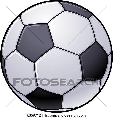 450x470 Clipart Of Soccer Ball K3597124