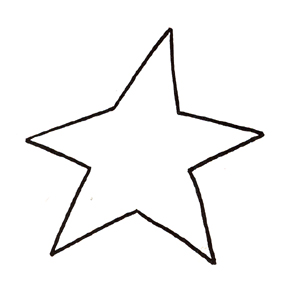 288x288 Star Outline Images 1 Inch Star Pattern Use The Printable