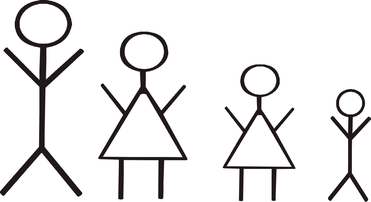 1280x696 Family Stick Figure Clipart