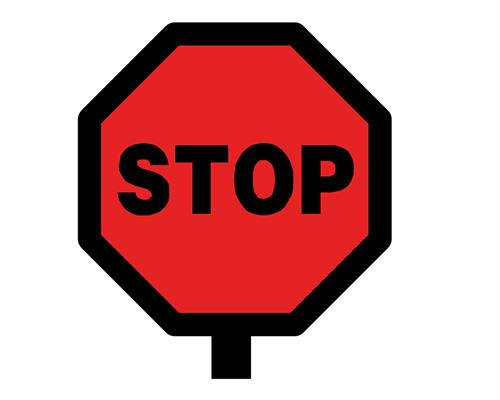500x400 Stop Sign Poster