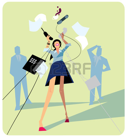 418x450 9,284 Stress Woman Stock Illustrations, Cliparts And Royalty Free