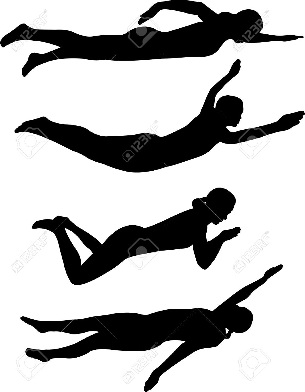 1010x1300 Swimming Clipart Backstroke Swimming