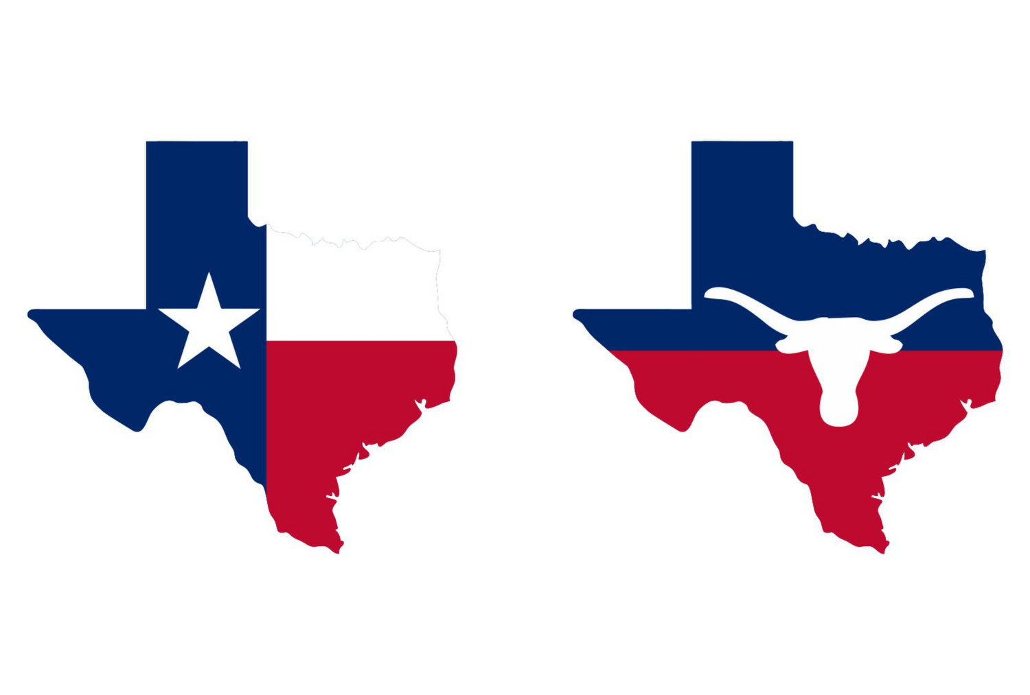 1500x1013 Texas State Map, Flag And Symbols Clipart Collection. Ai, Eps, Svg