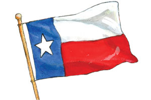 300x200 Animated Texas Flag Clipart