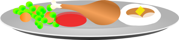 600x135 Turkey Dinner Clipart Clipart Panda