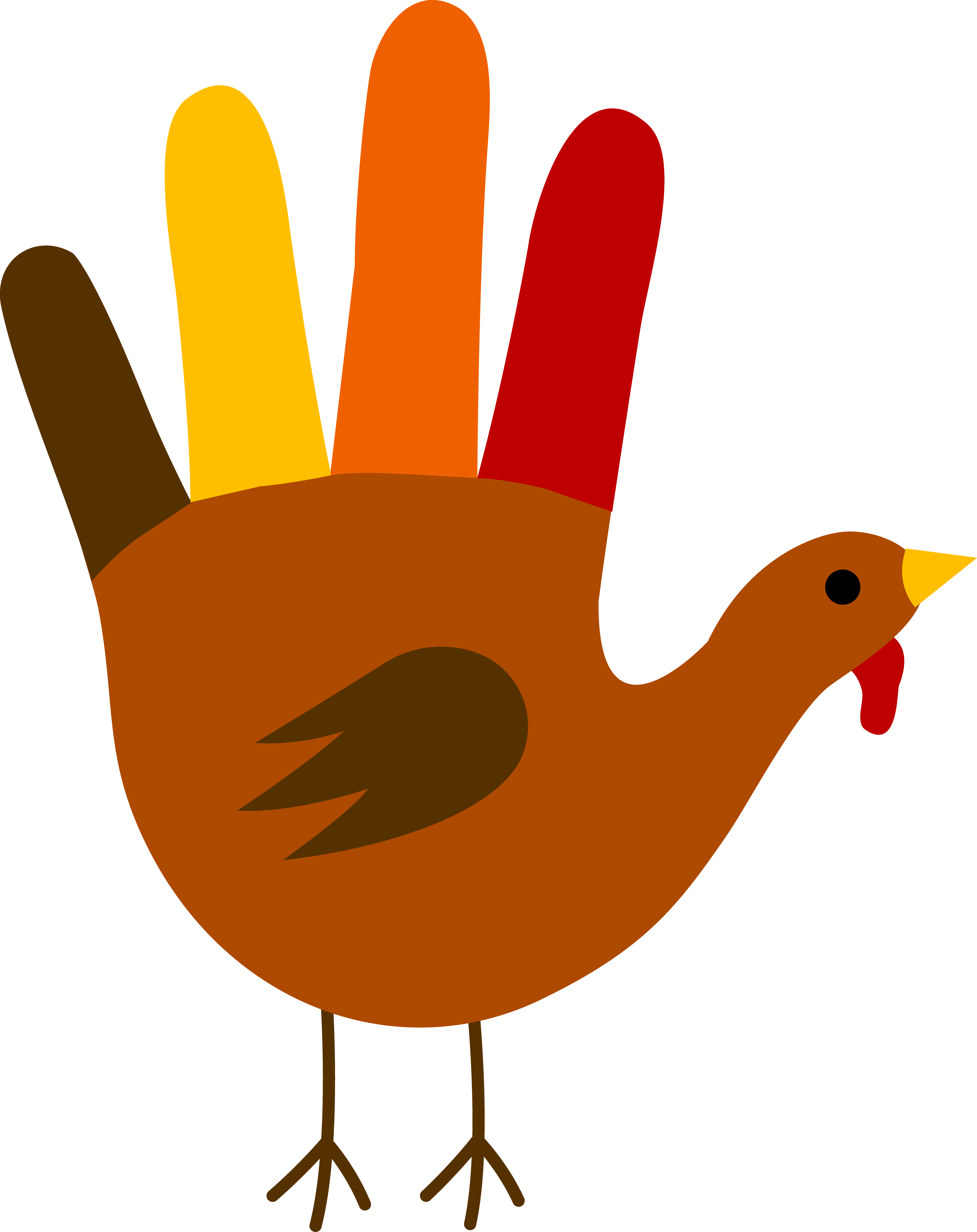 4319x5445 Turkey Clipart Simple