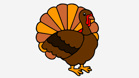 454x255 Top 10 Free Printable Thanksgiving Turkey Coloring Pages Online