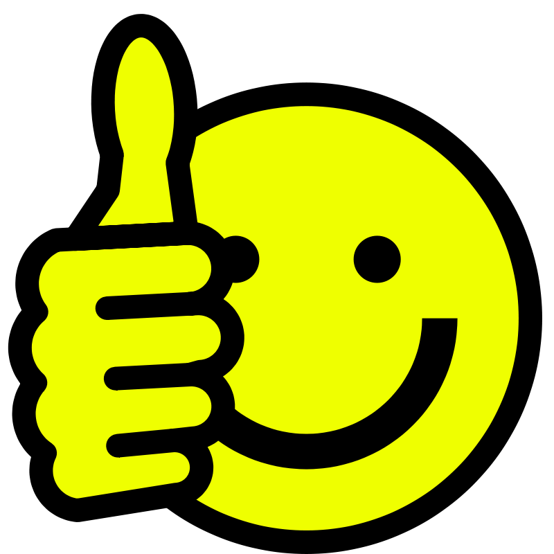 800x800 Smiley With Thumbs Up