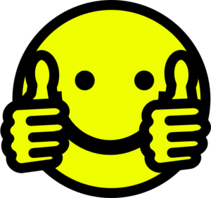 300x282 Smiley Face Clip Art Thumbs Up Free Clipart Images 4