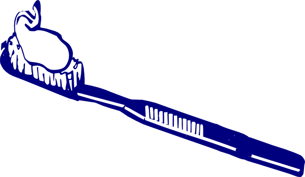 600x348 Toothbrush Blue Tb Clip Art
